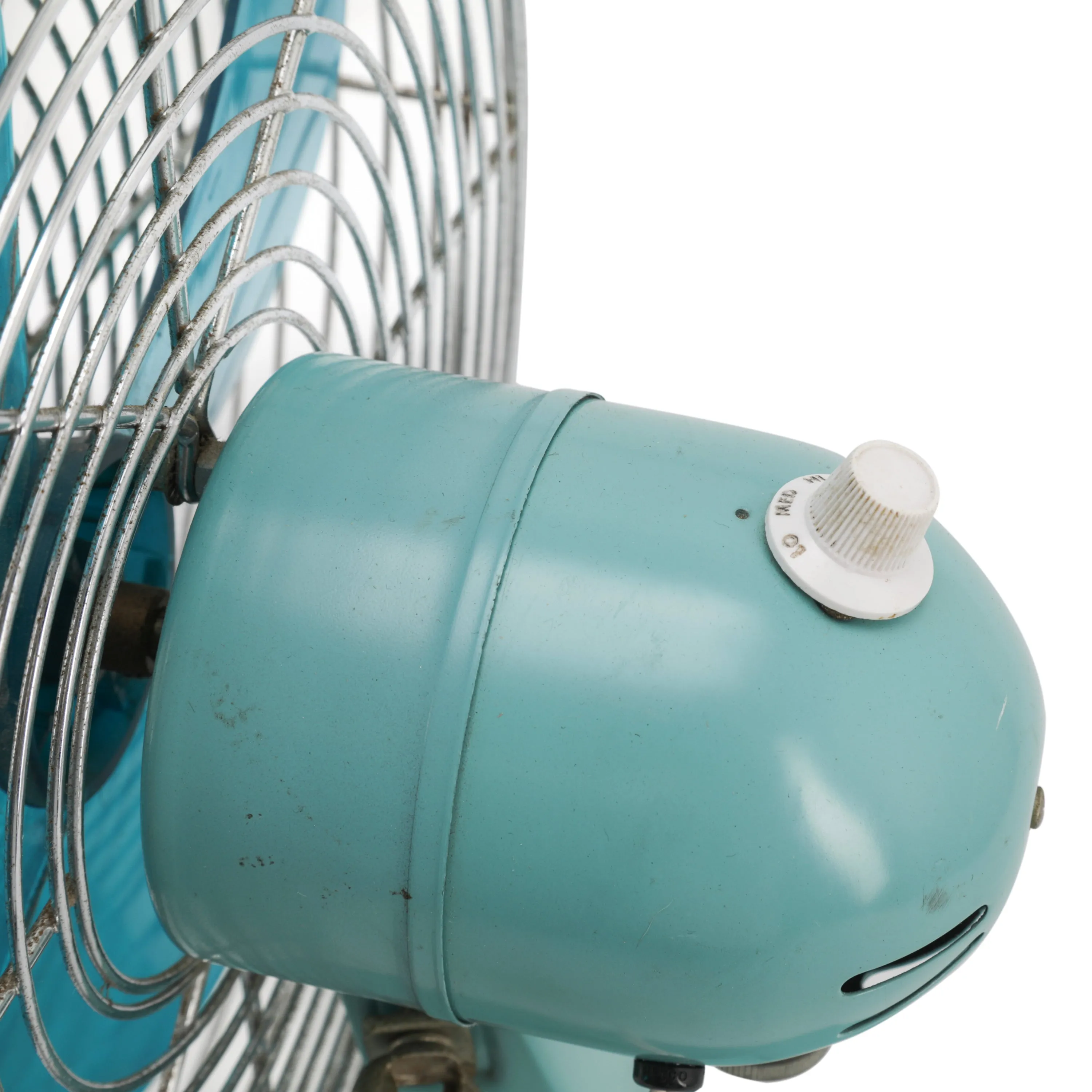 Vintage Blue / Teal Table Fan