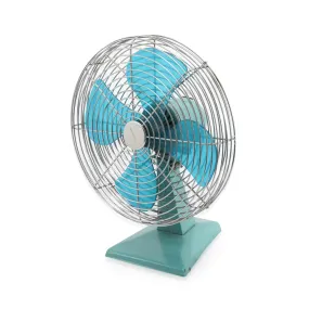 Vintage Blue / Teal Table Fan