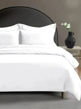 White 800 thread Count Egyptian Cotton Sateen Duvet Cover