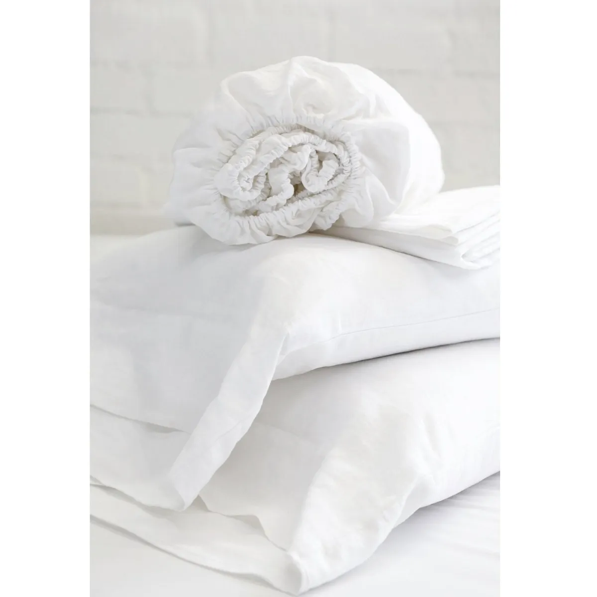 White Linen Sheet Sets