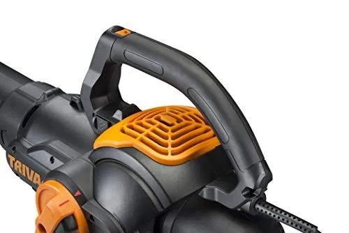 WORX WG512 Trivac 2.0 Electric 12-amp 3-in-1 Vacuum Blower/Mulcher/Vac, Black and Orange