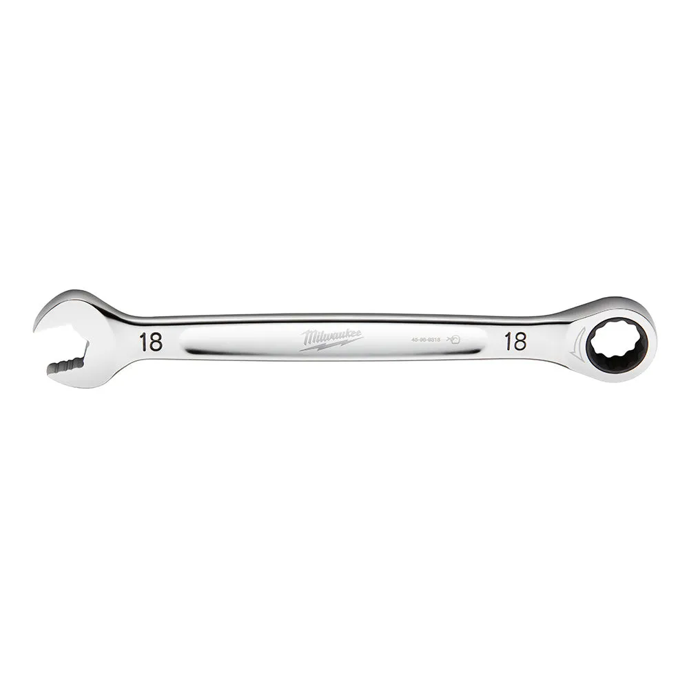 Wrench - Milwaukee 18MM Metric Ratcheting Combination Wrench, 45-96-9318