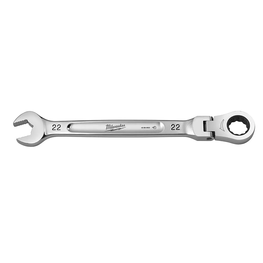 Wrench - Milwaukee Flex Head Ratcheting Combination Wrench, Various Sizes, 45-96-960 / 45-96-961 / 45-96-962