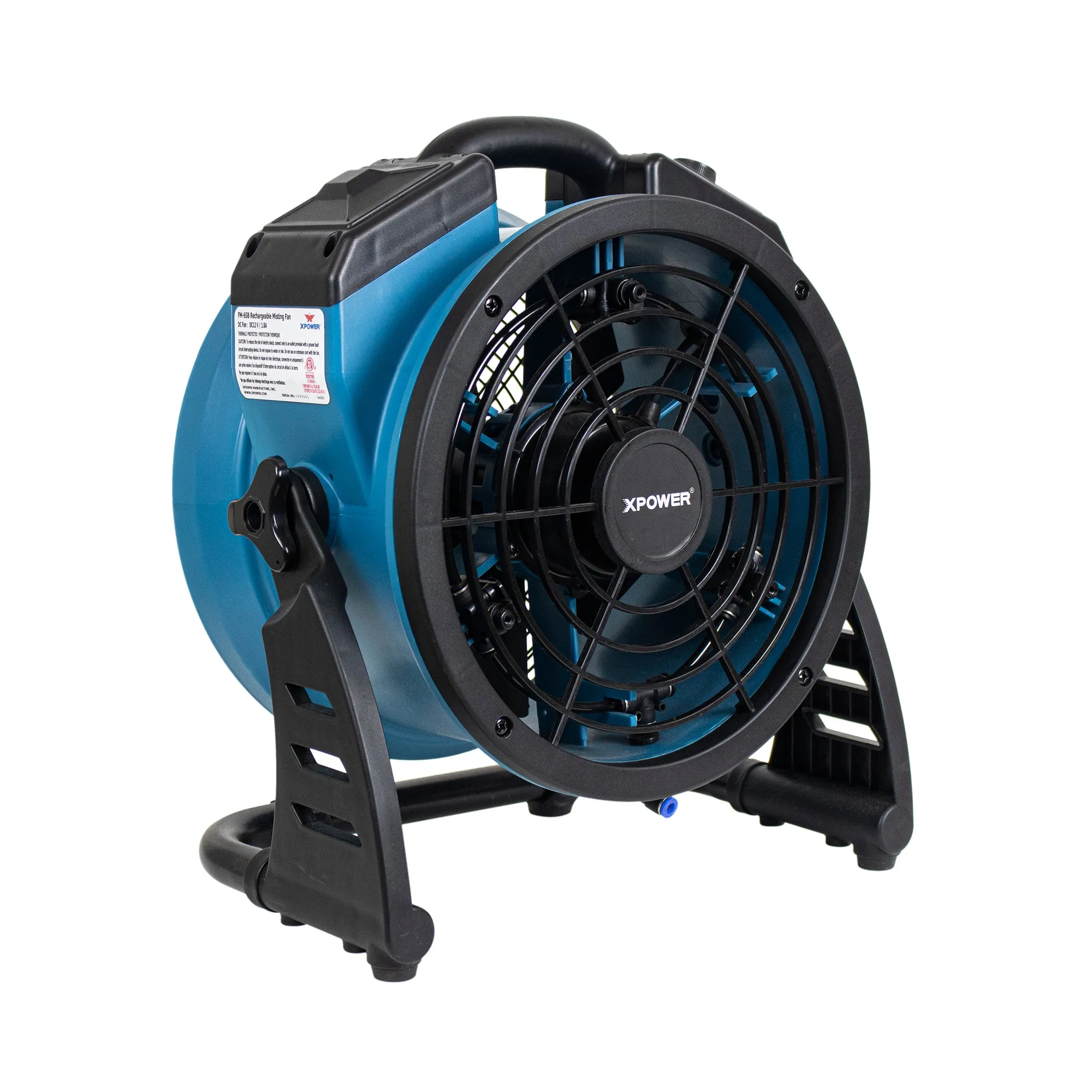 XPOWER FM-65B Multi-Purpose Battery Powered Misting Fan and Air Circulator