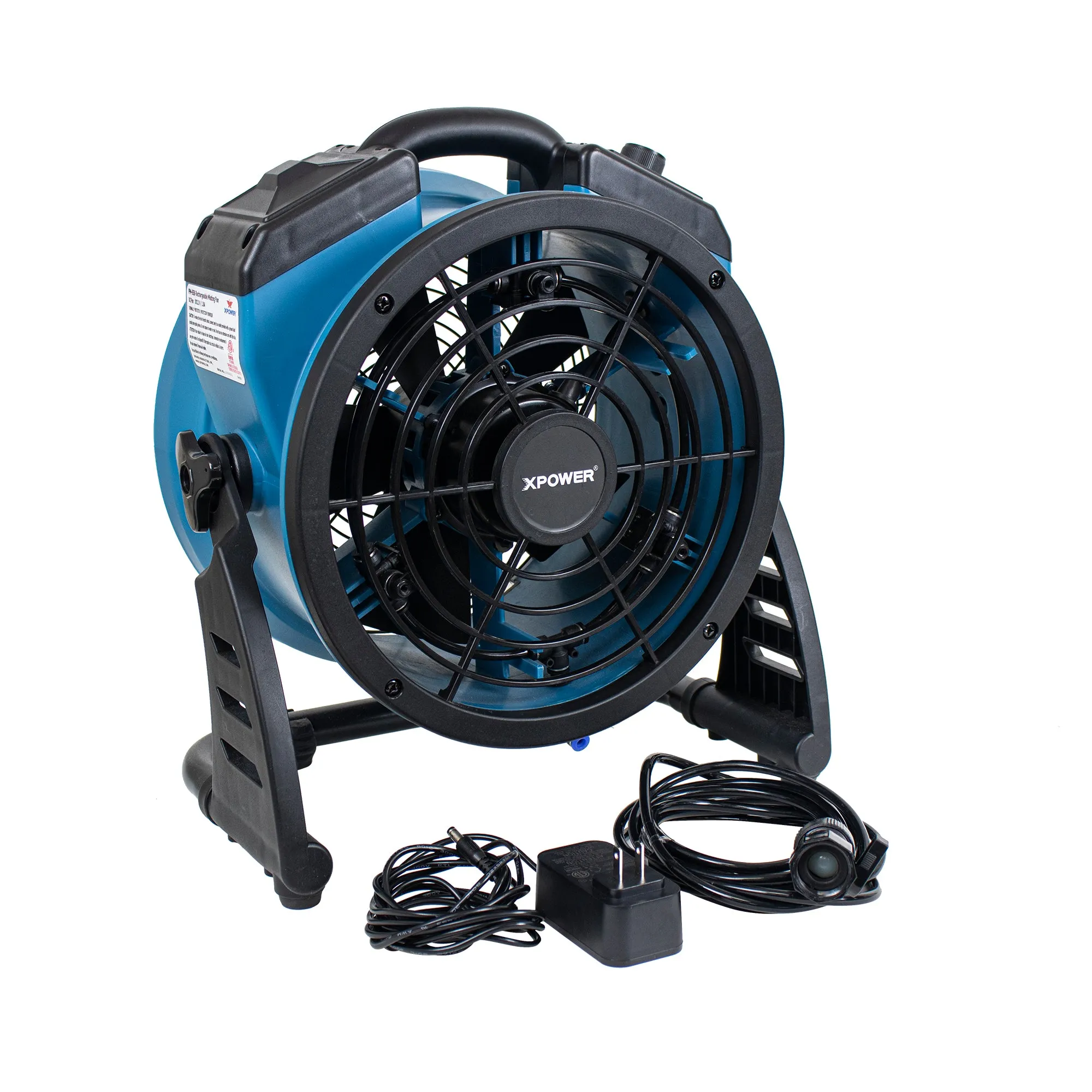 XPOWER FM-65B Multi-Purpose Battery Powered Misting Fan and Air Circulator